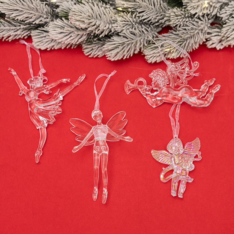 Transparent Angel Pendant Christmas Decoration