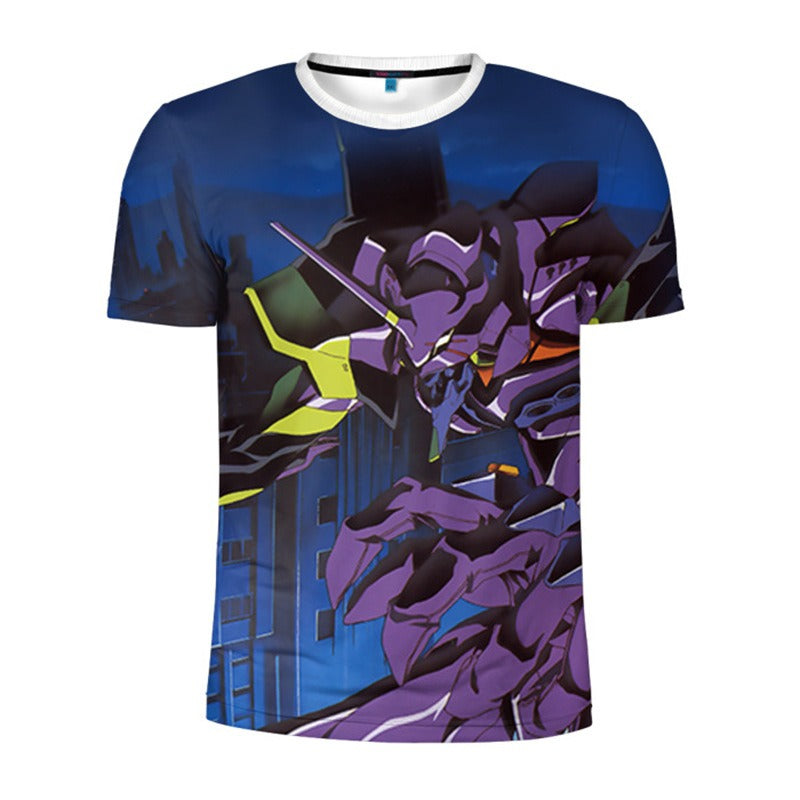 Summer new 3D printed New Century Gospel Warrior men's and women's short sleeved T-shirt