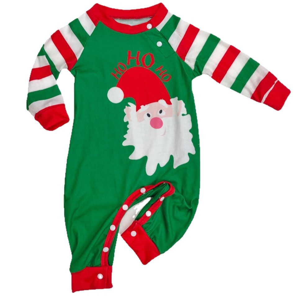 Christmas Cartoon Snowflake Deer Family Matching Pajamas Printed Home Wear Sleepwear