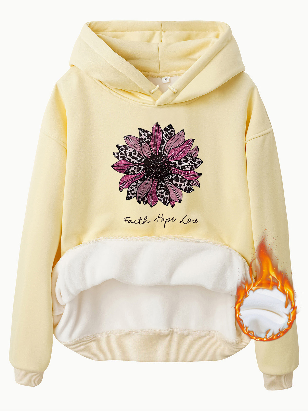 Sweatshirt with Faith tbpe low