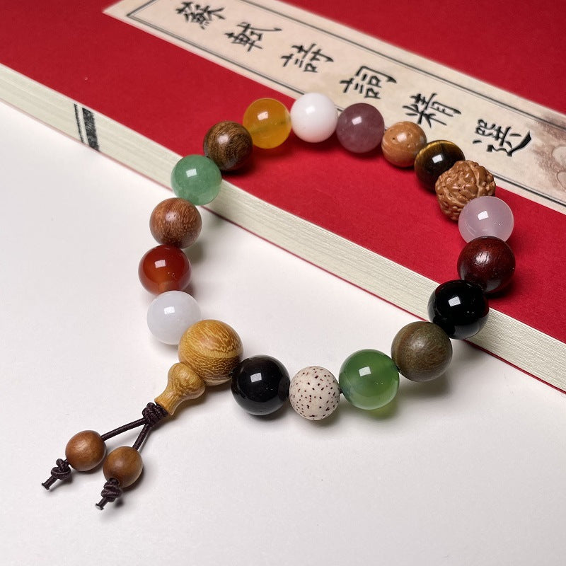 First to Fifth Generation Multicolored Bodhi Eighteen-Seed Peaceful Prayer Beads Buddhist Beads