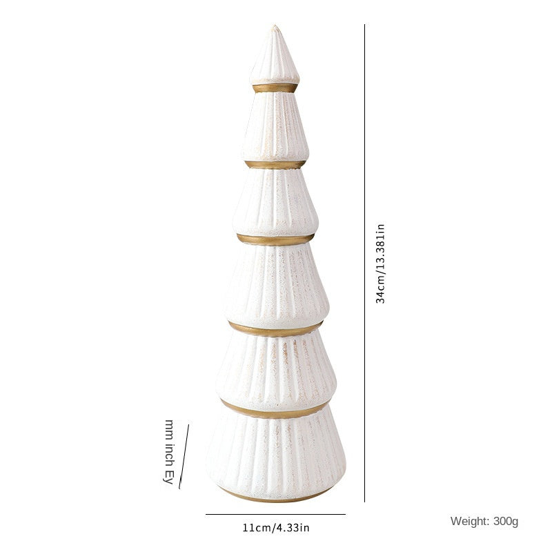 Nordic Wooden Christmas Tree Decor, Indoor Desktop Christmas Decoration