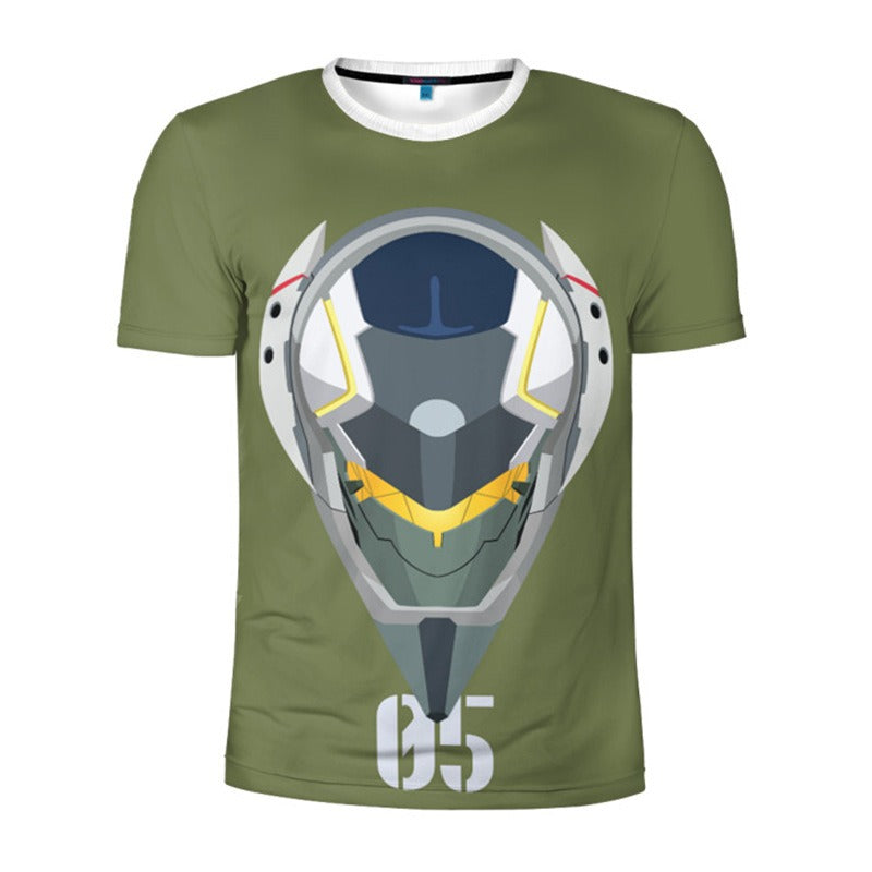 Summer new 3D printed New Century Gospel Warrior men's and women's short sleeved T-shirt