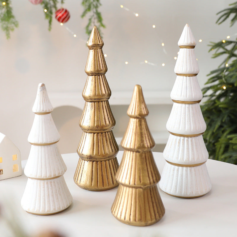Nordic Wooden Christmas Tree Decor, Indoor Desktop Christmas Decoration