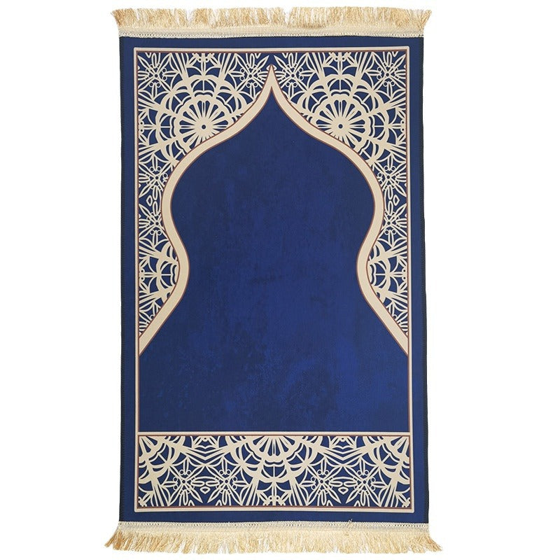 Carpet living room prayer thick prayer crystal velvet floor mat square printed thick mat