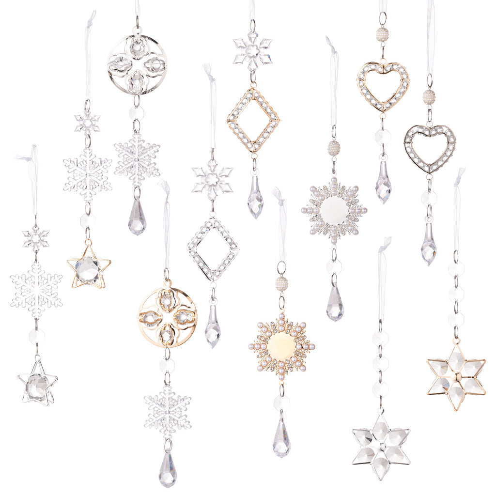 Snowflake pendant Christmas ornament Crystal lamp pendant Christmas ornament