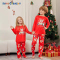 Christmas Deer Penguin Letter Print Family Matching Pajamas Sleepwear