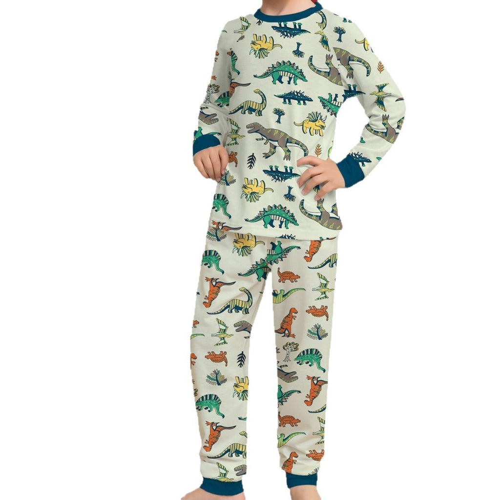 Christmas Snowman Snowflake Deer Print Parent-Child Matching Pajamas Home Wear