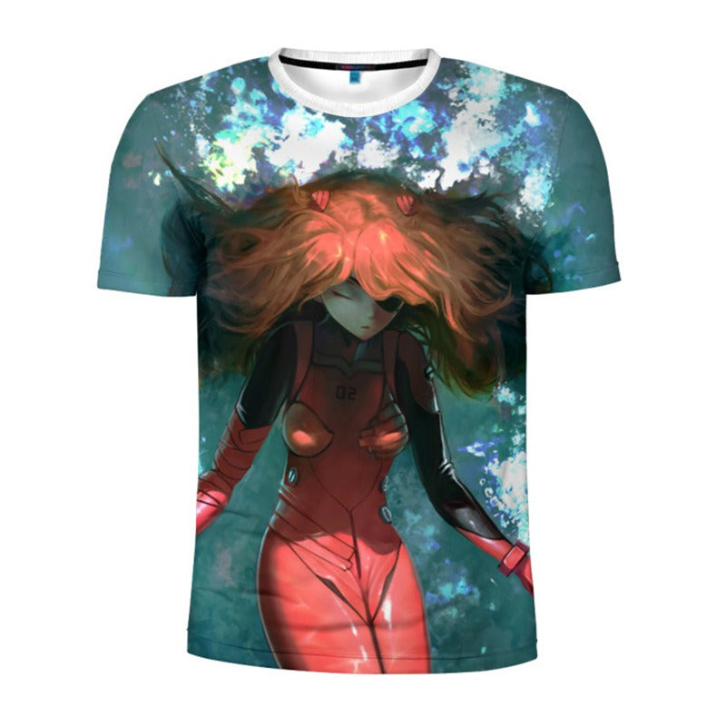 Summer new 3D printed New Century Gospel Warrior men's and women's short sleeved T-shirt