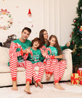 Santa Claus Deer Print Family Matching Pajamas Christmas Home Wear Set