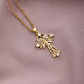 Christian CZ Jesus Cross Necklace For Women Men Stainless Steel Chains Religion Cross Pendants Choker Jewelry Prayer Gift