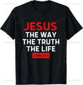 Christian T Shirt Women Men Kids Jesus The Way Truth Life T-Shirt  Graphic T Shirts  Vintage T Shirt  Camisetas