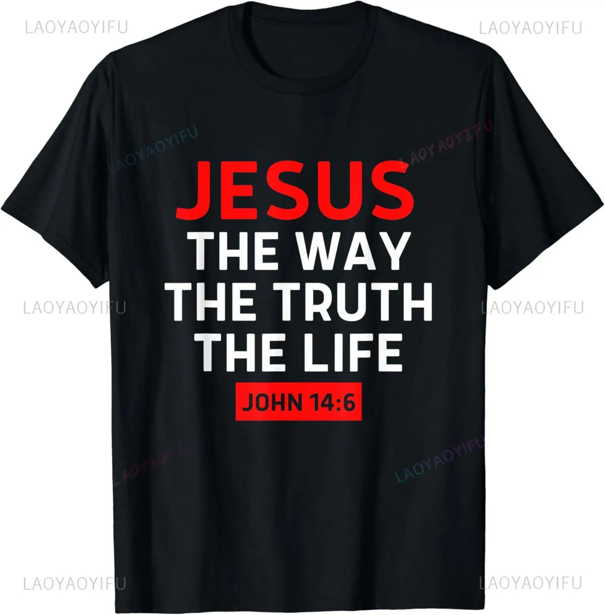 Christian T Shirt Women Men Kids Jesus The Way Truth Life T-Shirt  Graphic T Shirts  Vintage T Shirt  Camisetas