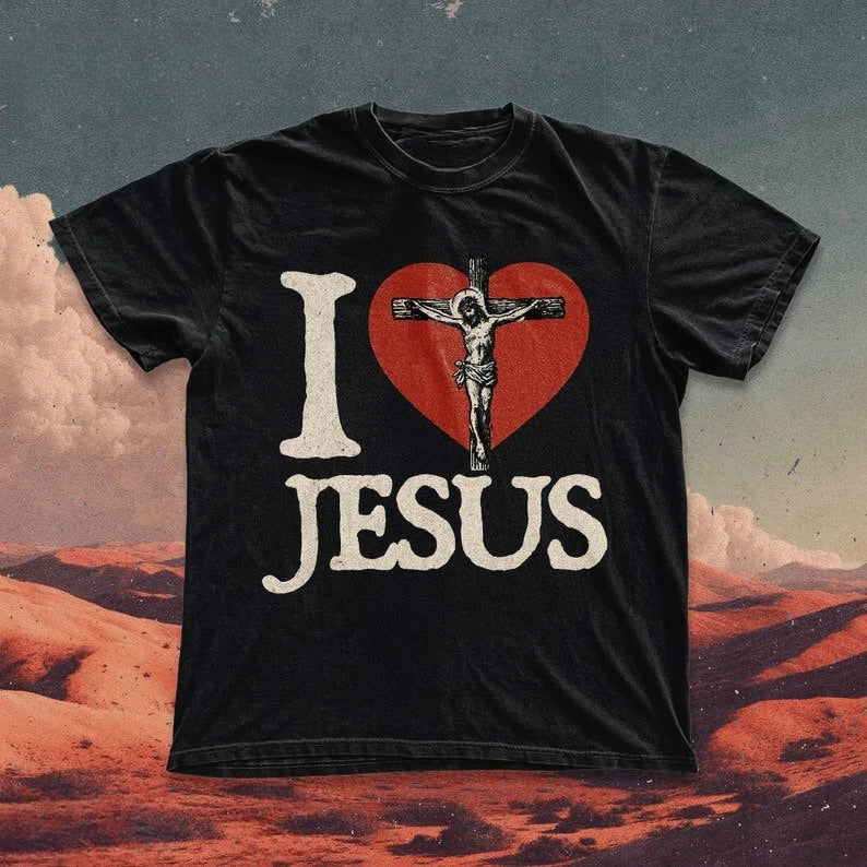 Jesus Christ T Shirts Tees for Men Fashion Casual Short Sleeve T-shirt for Summer Cotton T-shirts Christian Faith Tshirts Tops