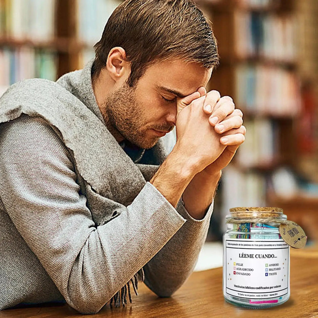Bible Verse Jar Spanish Scripture Prayer Hope Bible Verse Jar Decoration Positive Thinking EmotionalSupport Scripture Prayer