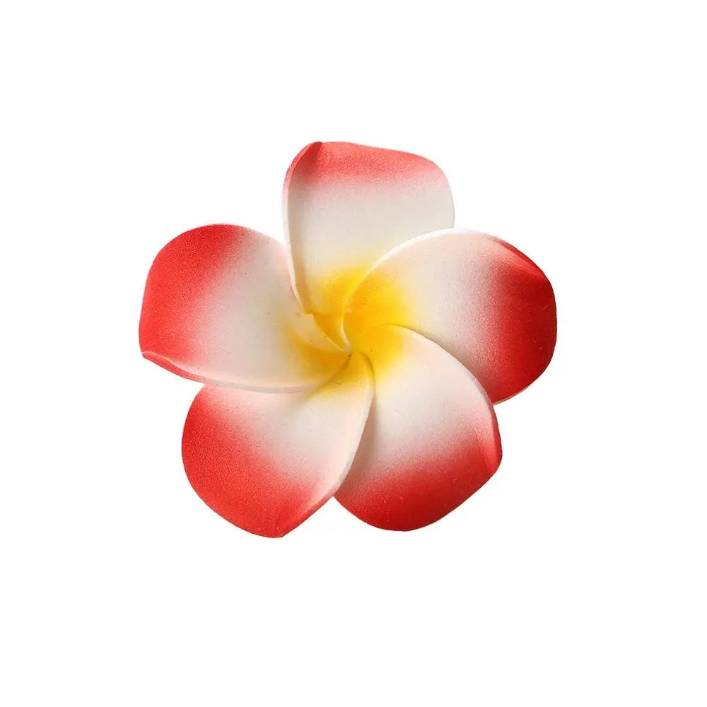 White Flower Hair Clip Beach Seaside White Plumeria Hairpin Travel Holidays Bridal Headdress Hair Accessories for Women Girl