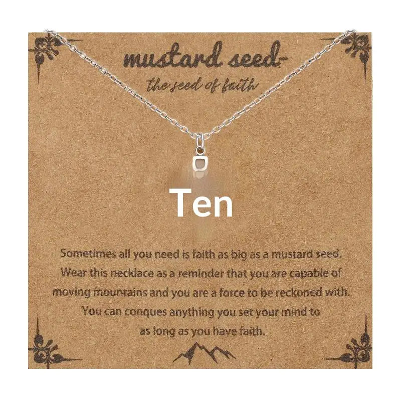 Mustard Seed Faith Pendant Necklace – Christian Gift