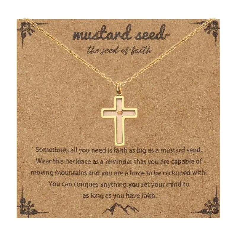 Mustard Seed Faith Pendant Necklace – Christian Gift