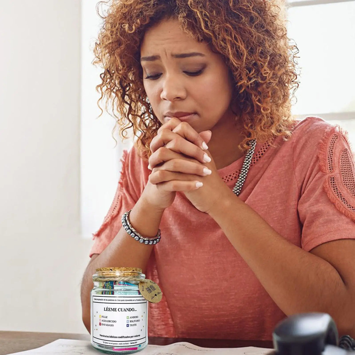 Bible Verse Jar Spanish Scripture Prayer Hope Bible Verse Jar Decoration Positive Thinking EmotionalSupport Scripture Prayer