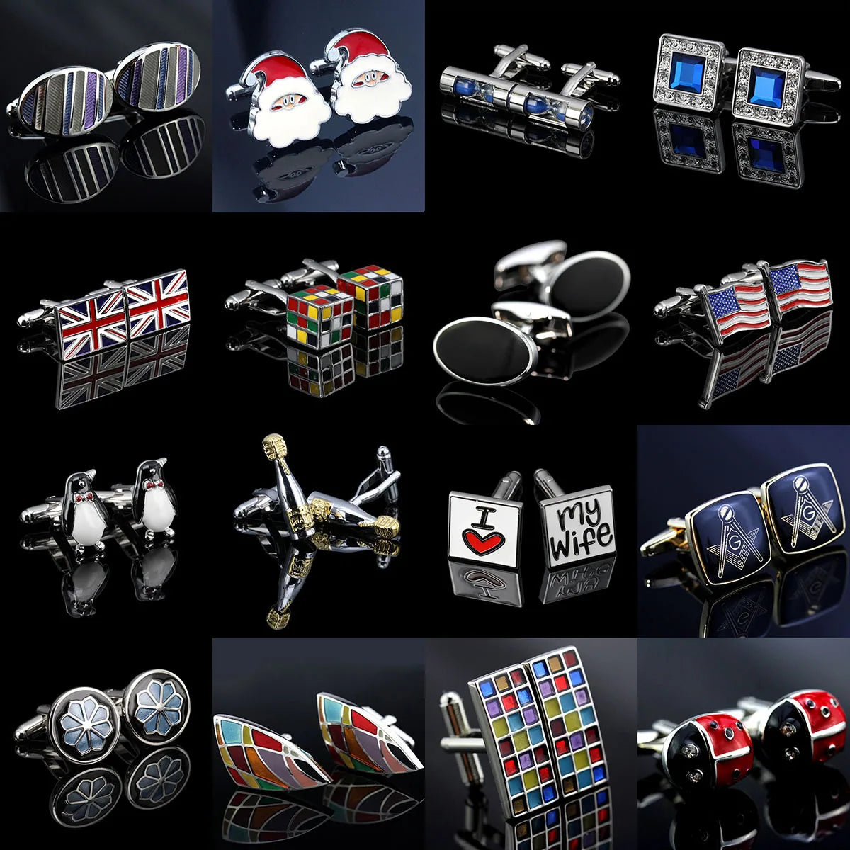 Christmas Gifts Men's Cufflinks France Shirt Copper Gold Cuff Buttons For Dad Mens Jewelry