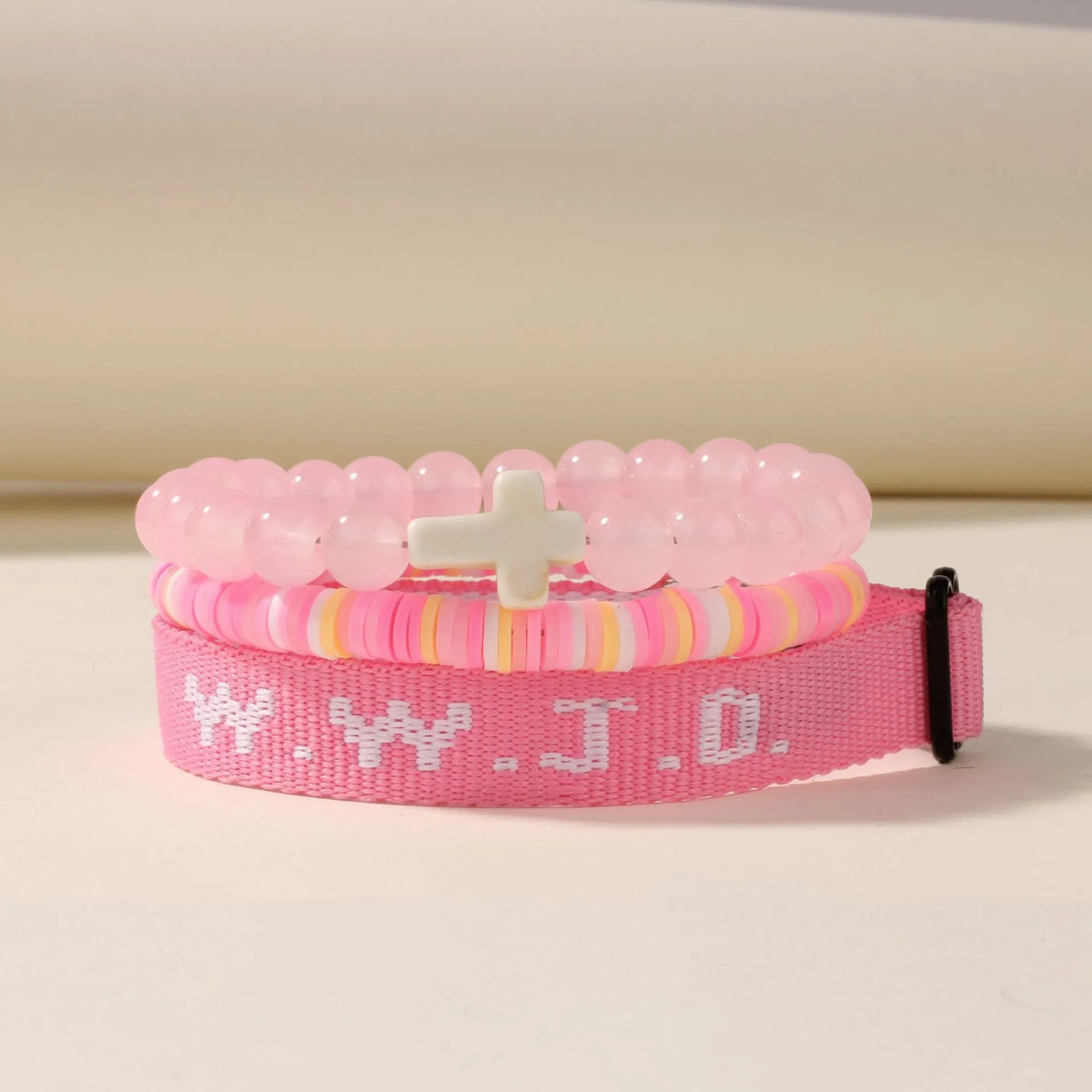 3PCS What Would Jesus Do WWJD Bracelets Women Men Cross Beaded Bracelets Set WWJD-Jesus Will Do What Bracelet Jewelry Gifts