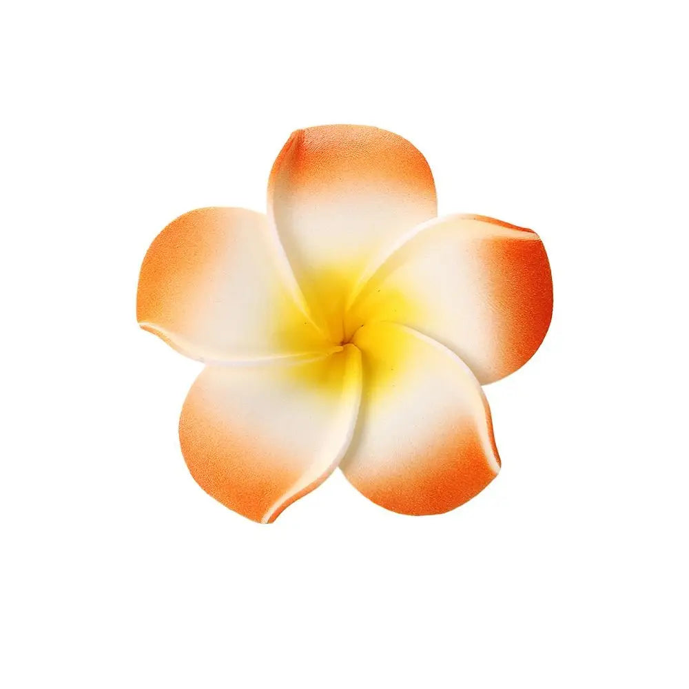 White Flower Hair Clip Beach Seaside White Plumeria Hairpin Travel Holidays Bridal Headdress Hair Accessories for Women Girl