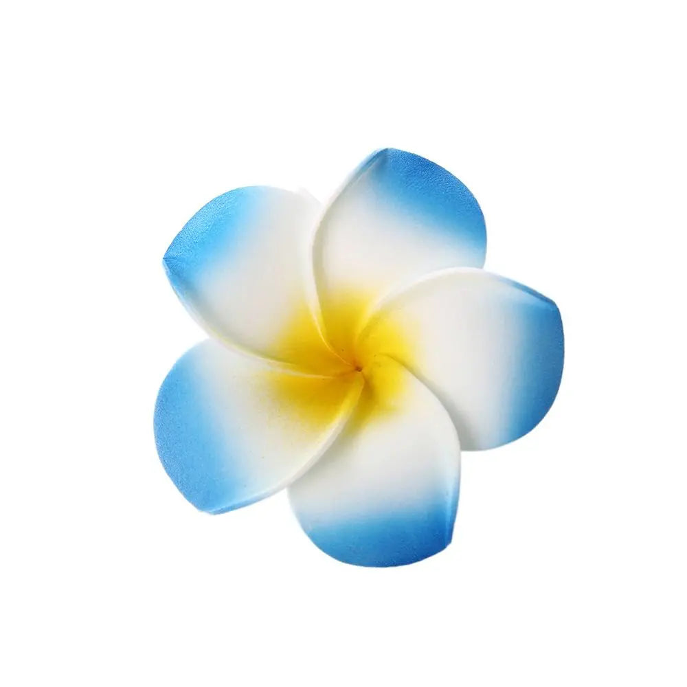 White Flower Hair Clip Beach Seaside White Plumeria Hairpin Travel Holidays Bridal Headdress Hair Accessories for Women Girl