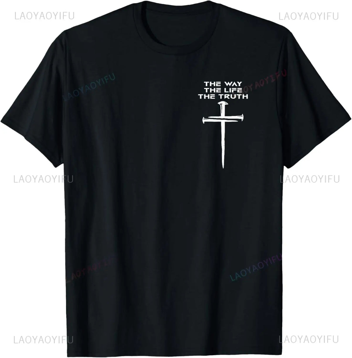 Christian T Shirt Women Men Kids Jesus The Way Truth Life T-Shirt  Graphic T Shirts  Vintage T Shirt  Camisetas