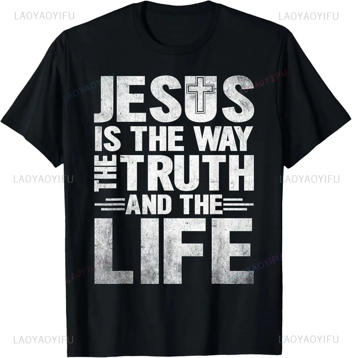 Christian T Shirt Women Men Kids Jesus The Way Truth Life T-Shirt  Graphic T Shirts  Vintage T Shirt  Camisetas