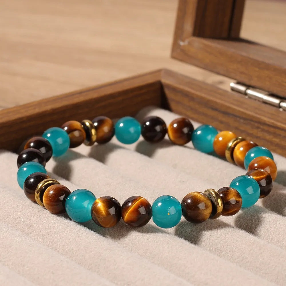 Fashion Autumn Winter Jewellery Yellow Green Red Purple Blue Brazaletes for Family Banquet Unique Beaded Bracelets for Women
