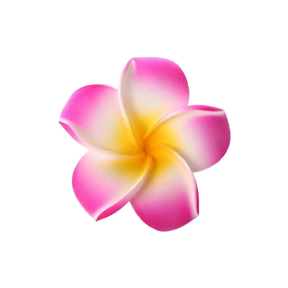 White Flower Hair Clip Beach Seaside White Plumeria Hairpin Travel Holidays Bridal Headdress Hair Accessories for Women Girl