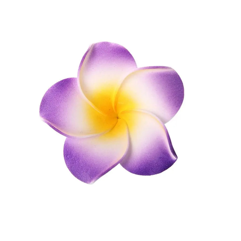 White Flower Hair Clip Beach Seaside White Plumeria Hairpin Travel Holidays Bridal Headdress Hair Accessories for Women Girl