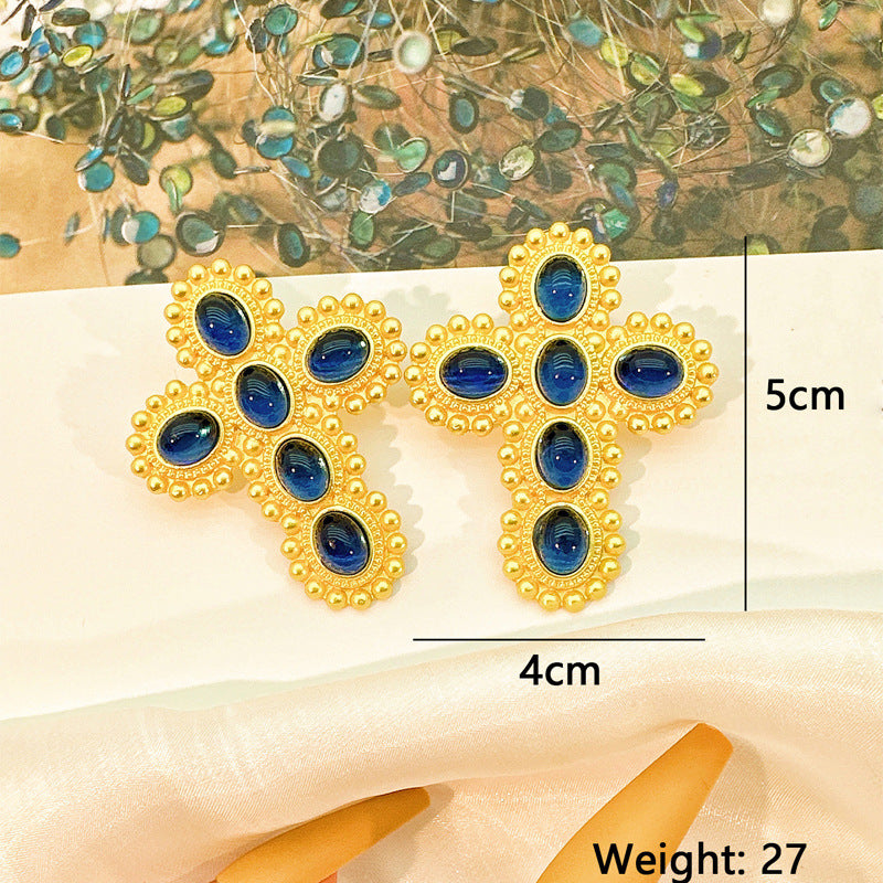 Fashion Women's Cross Earrings